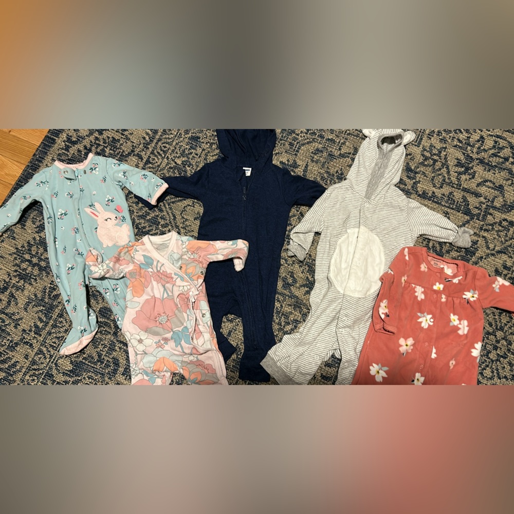 Baby Girl Easter Bunny Onesies